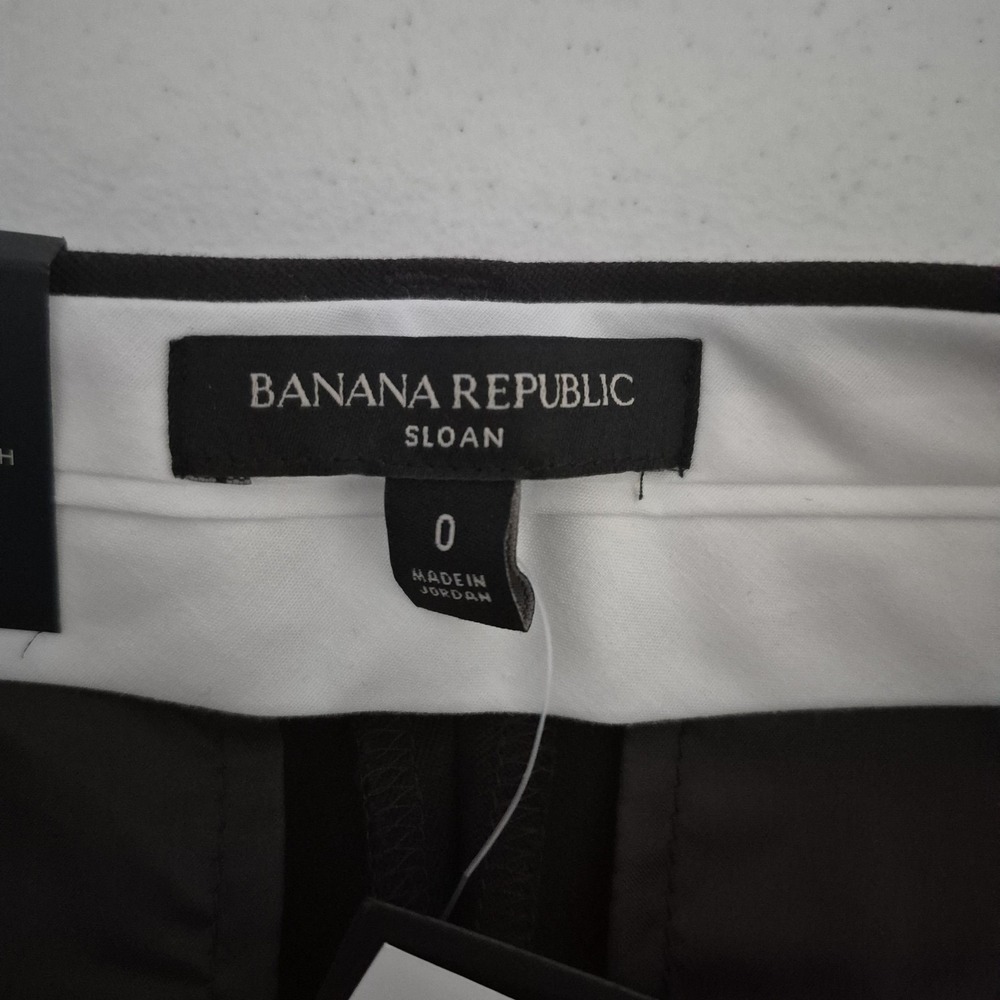 Banana Republic Dress Pants Womens 0 Brown Sloan Modern Bi-Stretch Ankle Slim - Picture 3 of 11